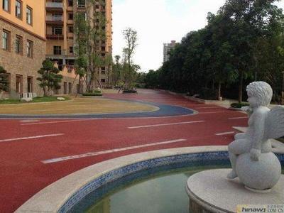 廣東云浮生態環保透水地坪與彩色壓?；炷谅访娌牧显诰坝^工程中的應用