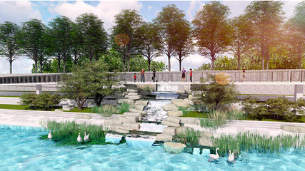 明年5月永引渠全段將現(xiàn)濱水綠廊生態(tài)風(fēng)貌，景觀工程助力城市生態(tài)蝶變